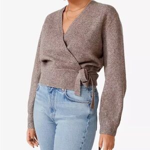 & other stories Mohair-Blend Knitted Wrap Cardigan